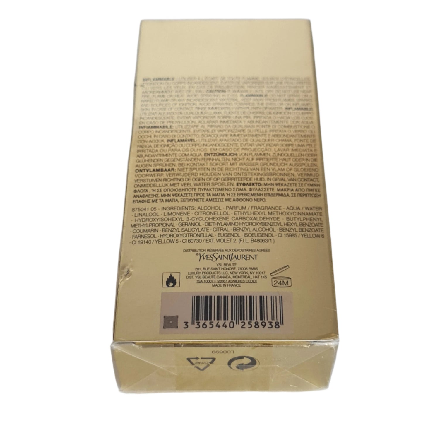 Yves saint Laurent Cinema Eau de Parfum 90ml. Sealed & Imperfect Box. Older Batch. See Description