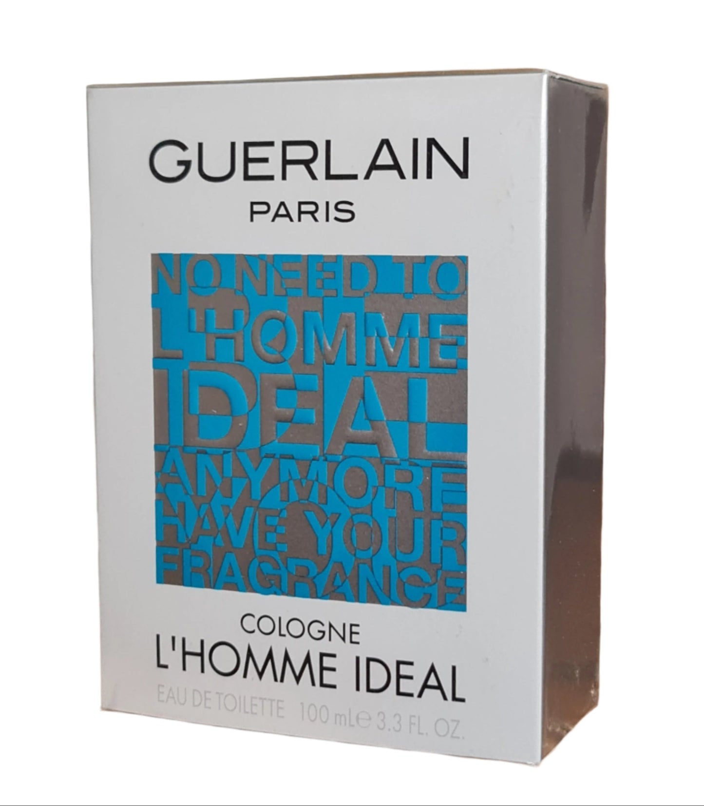 Front angled photo of perfume box.