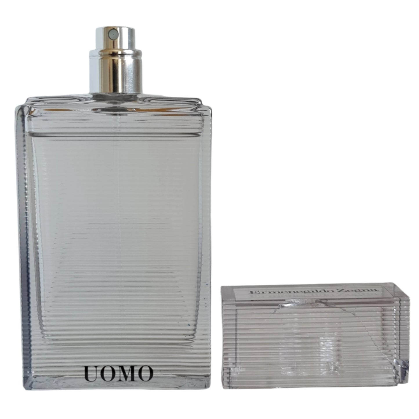 Bottle with lid off.