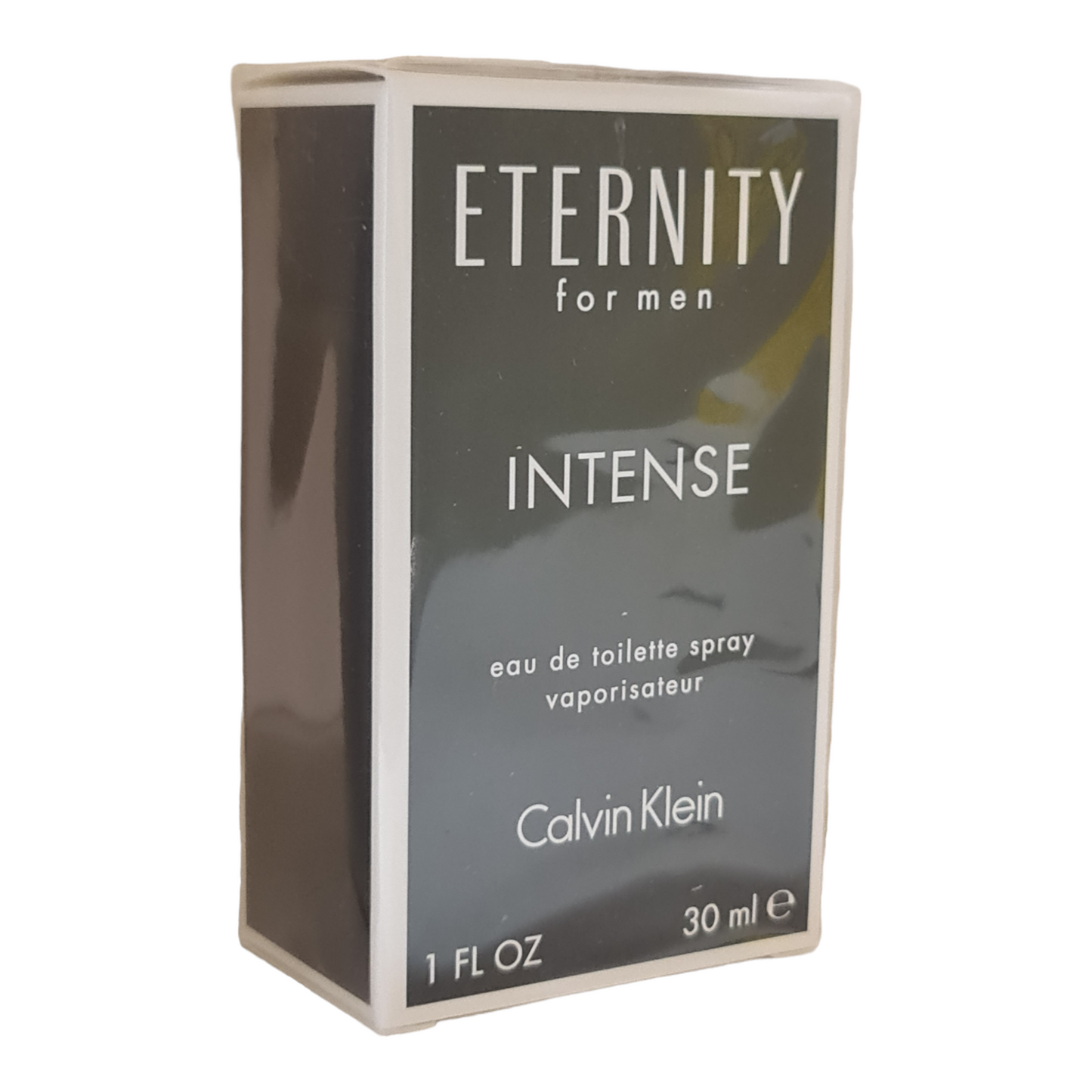 Calvin Klein Eternity Intense Eau De Toilette 30ml. Front angled photo two, perfume, cologne, scent and fragrance.