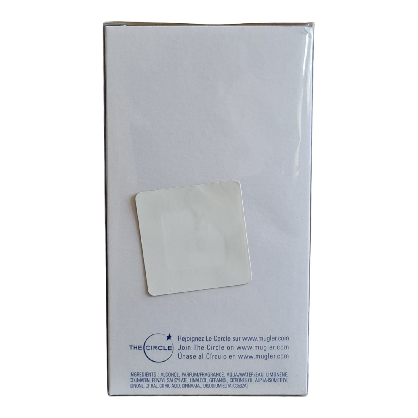 Rear photo showing retail sticker.