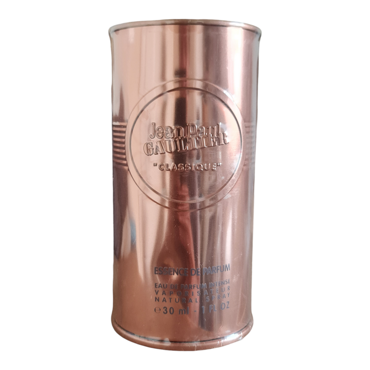 Jean Paul Gaultier Classique Essence de Parfum Intense 30ml. Front photo of perfume box.