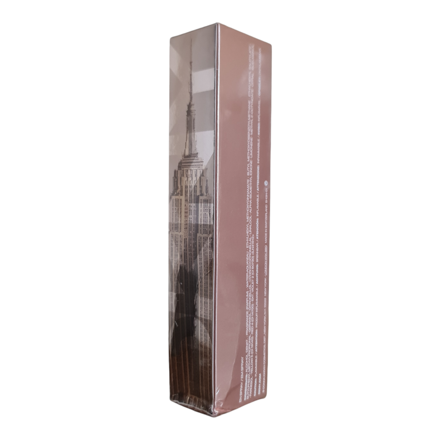 Angled photo two of perfume box.