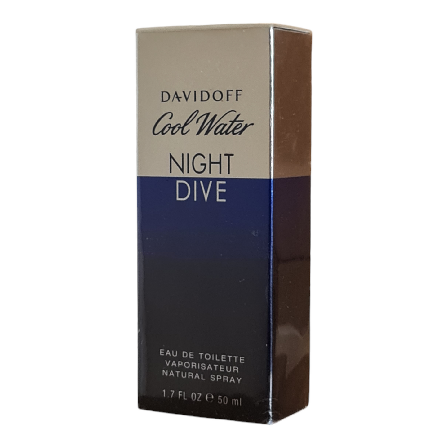 Davidoff Cool Water Night Dive Eau de Toilette 50ml. Front angled photo perfume and fragrance