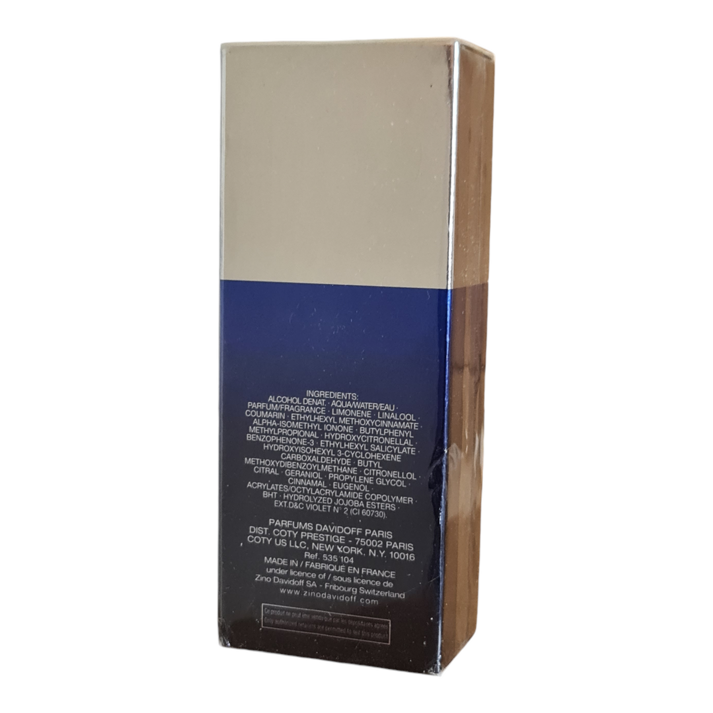 Davidoff Cool Water Night Dive Eau de Toilette 50ml. Rear angled photo perfume and fragrance