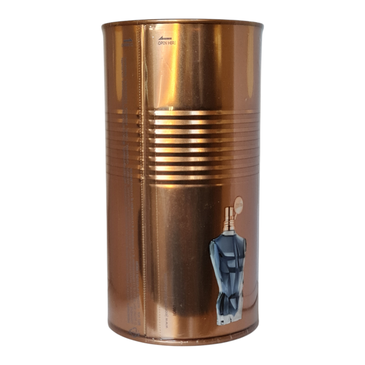 Rear photo of fragrance box.