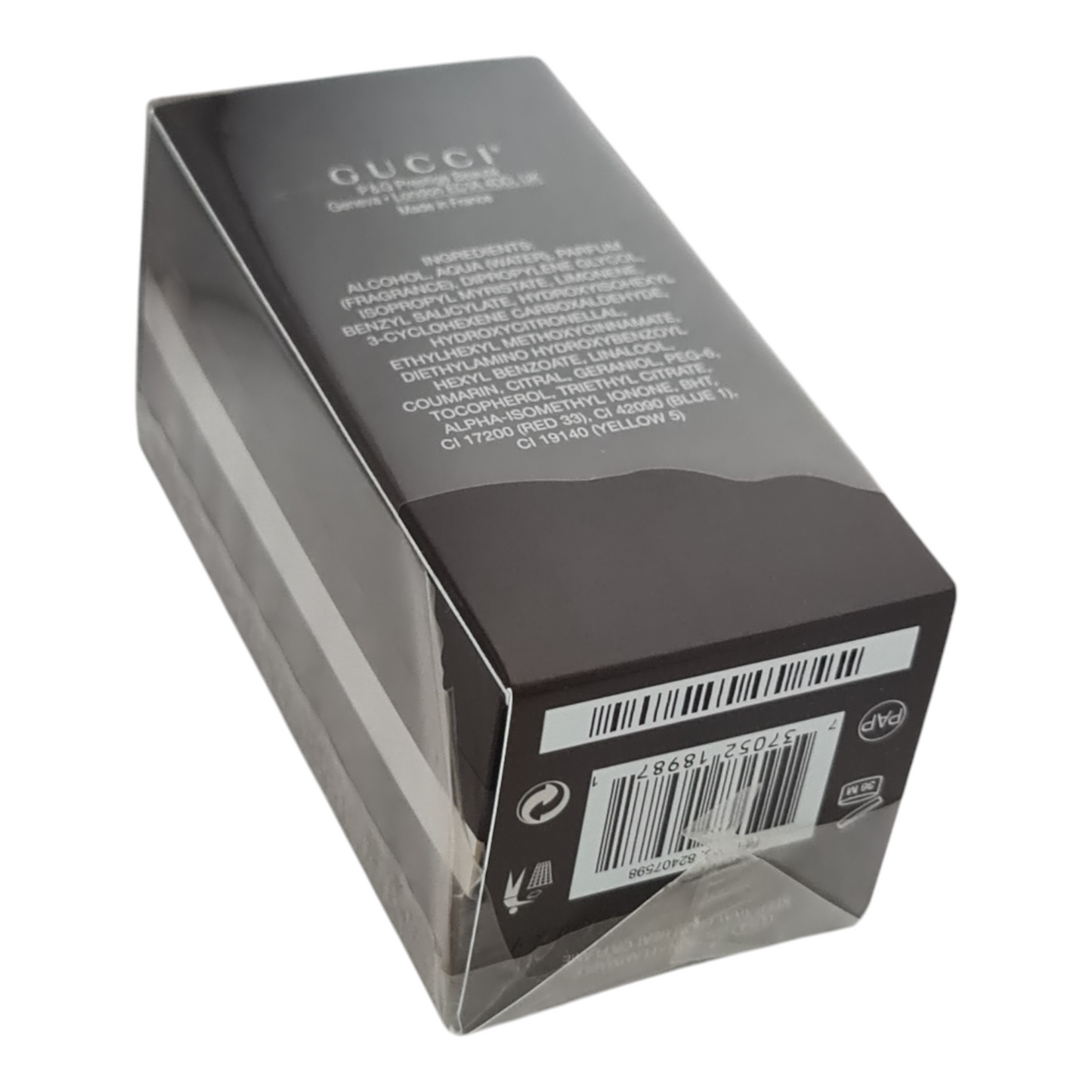 Gucci by Gucci Pour Homme Eau De Toilette 50ml. Imperfect Cellophane.