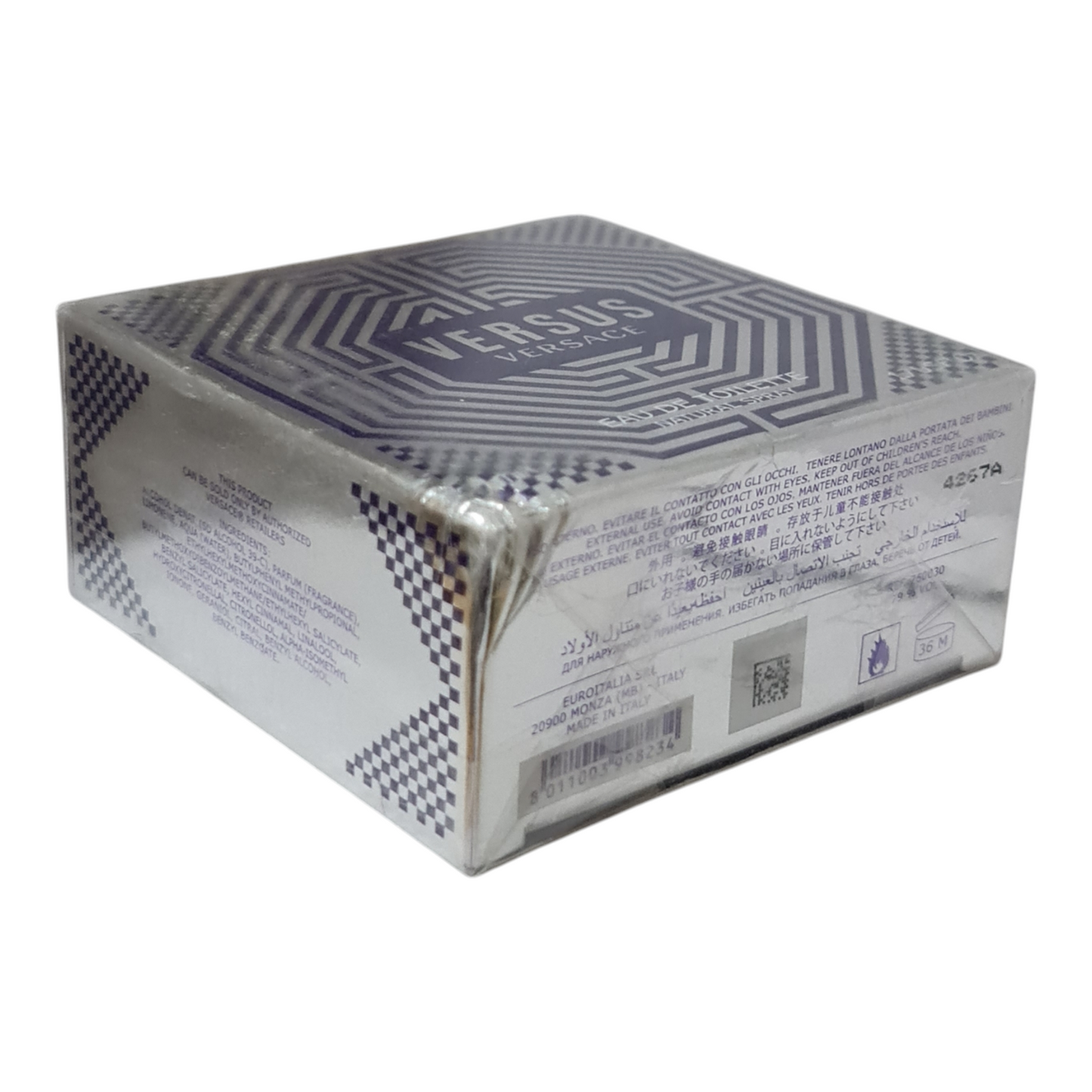 Versace Versus Eau De Toilette 50ml. Imperfect Box & Cellophane. See Description