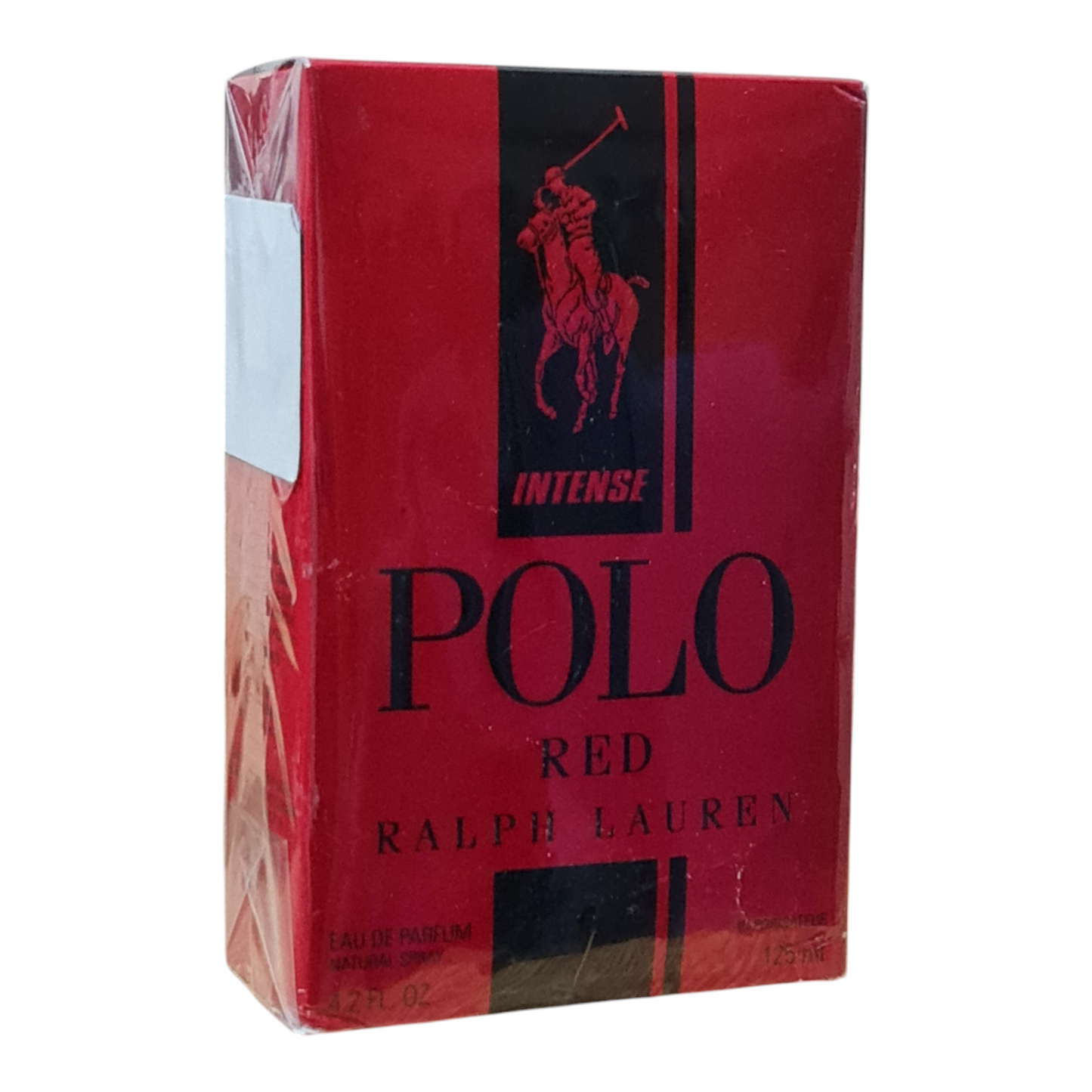 Ralph Lauren Polo Red Intense Eau De Parfum 125ml. Imperfect Box & Cellophane. Vintage.
