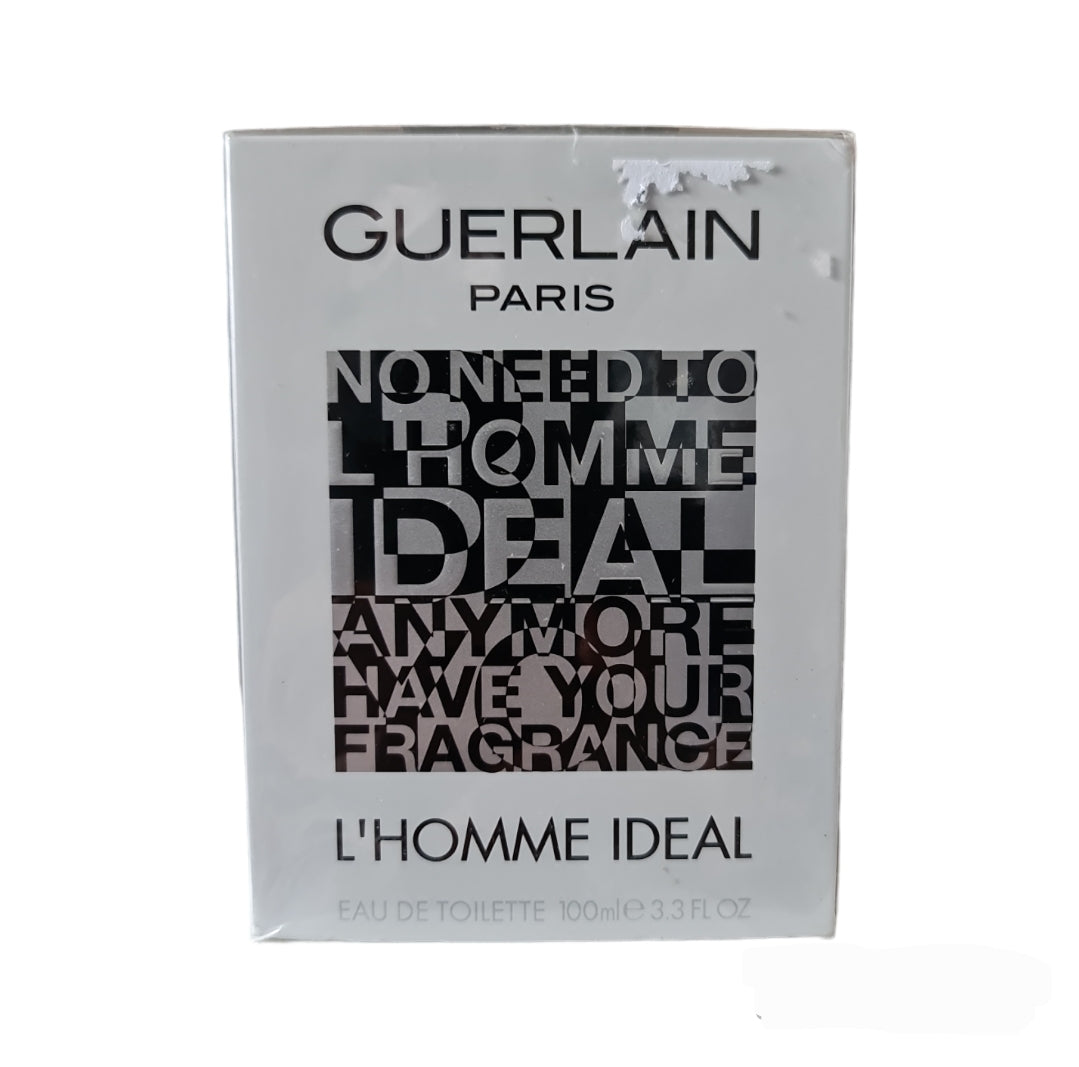 Guerlain L’Homme Ideal Eau De Toilette 100ml Vintage. Front photo, fragrance, scent, cologne and perfume.