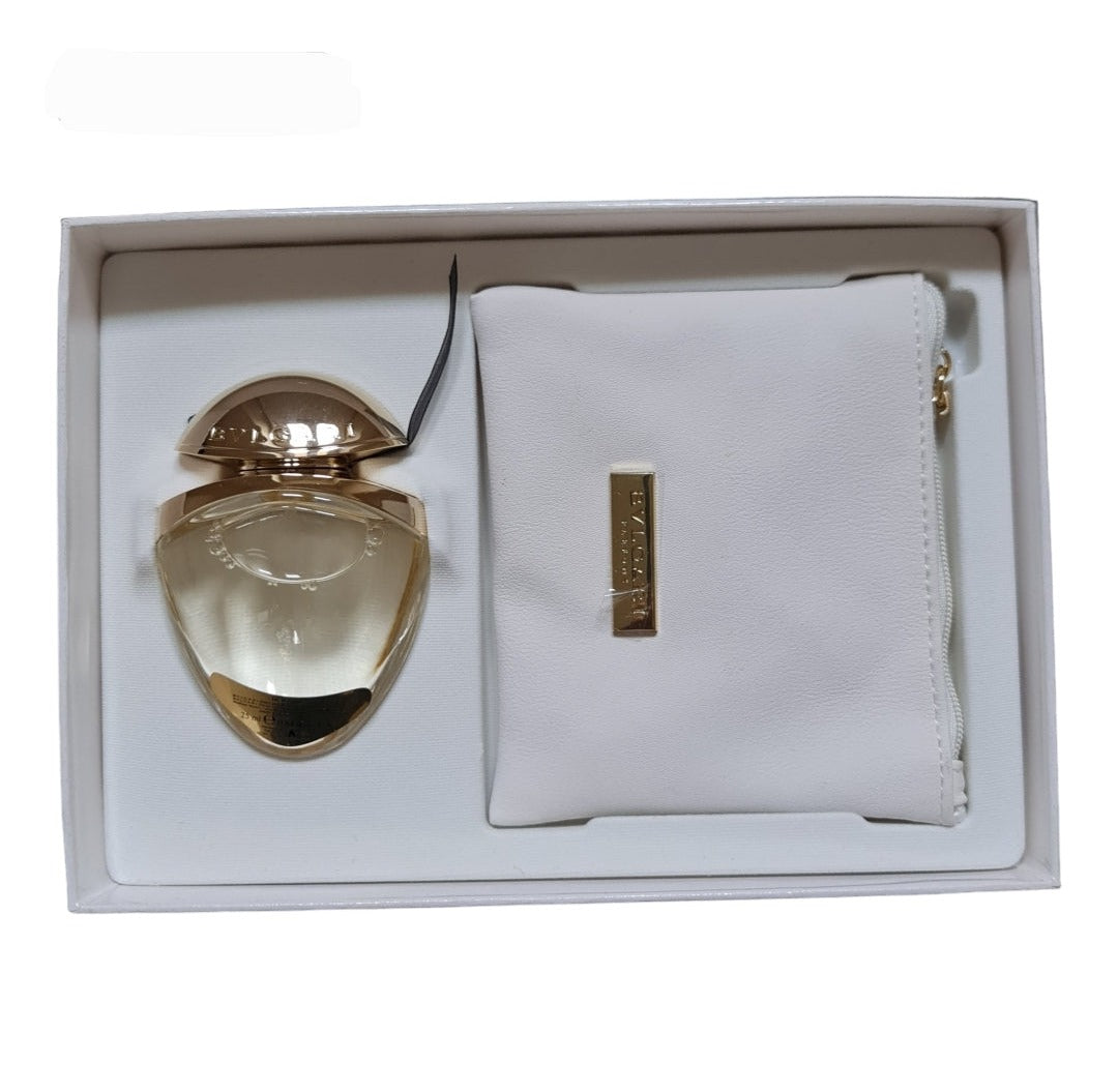 Bvlgari Mon Jasmin Noir The Essence of A Jeweller Eau De Parfum 25ml gift set. Front photo, perfume, fragrance, scent and cologne.