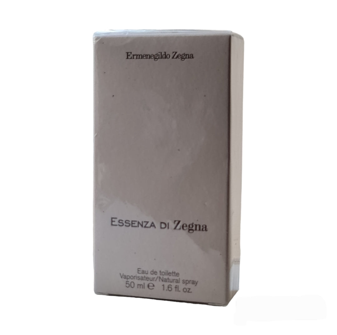 Ermenegildo Zegna Essenza Di Zegna Eau de Toilette 50ml. Front angled photo, perfume, fragrance, cologne and scent.