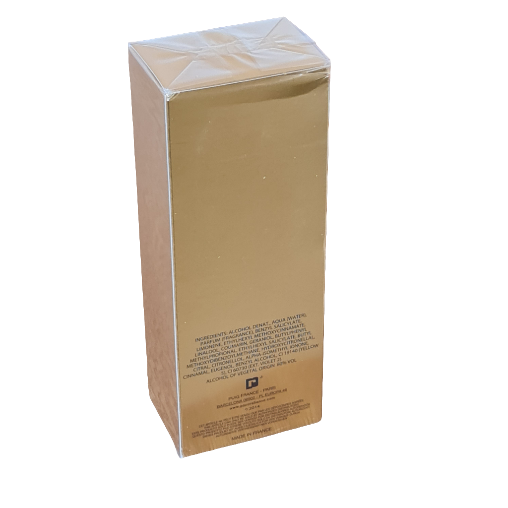 Back of pefume box.