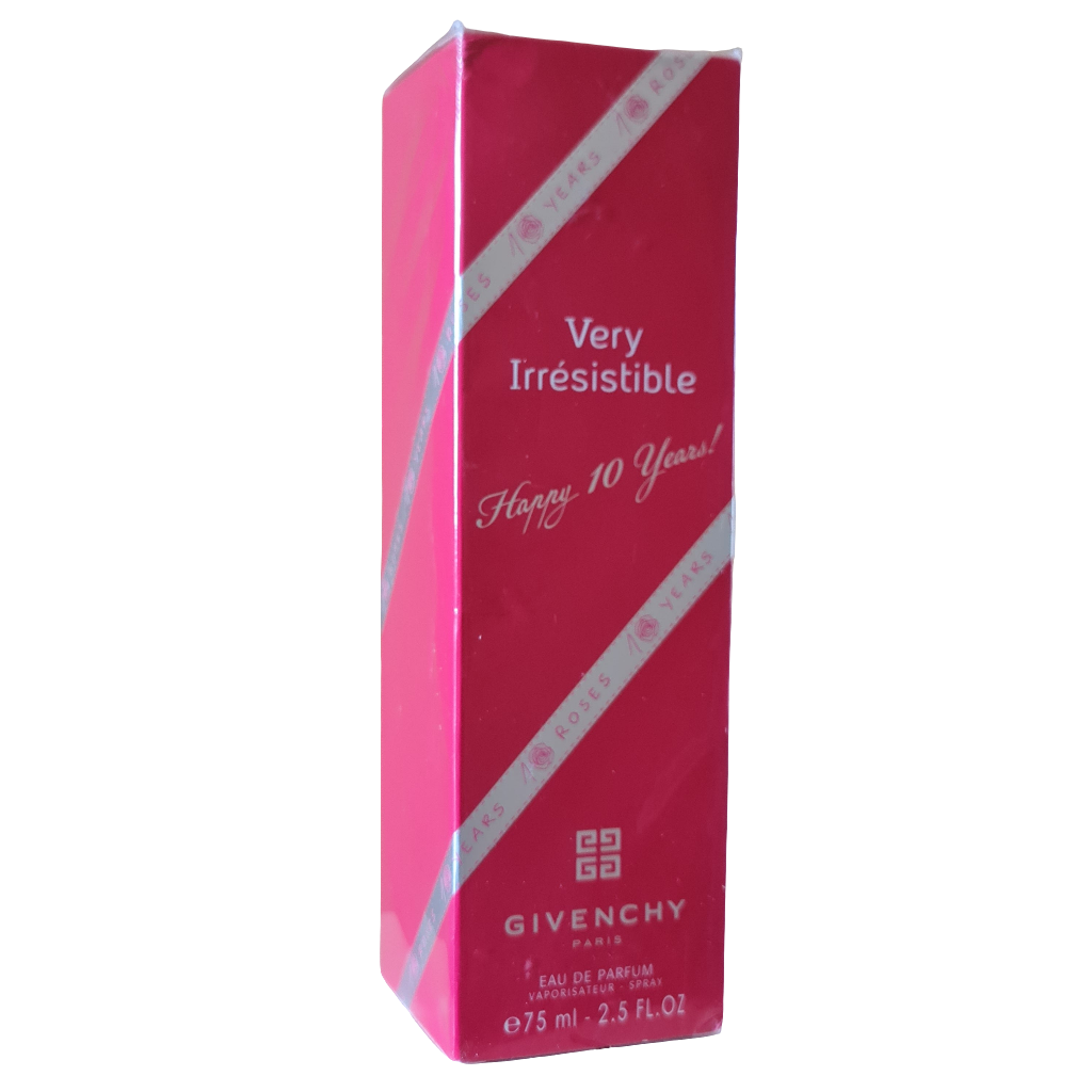 Front angled photo two of perfume box.
