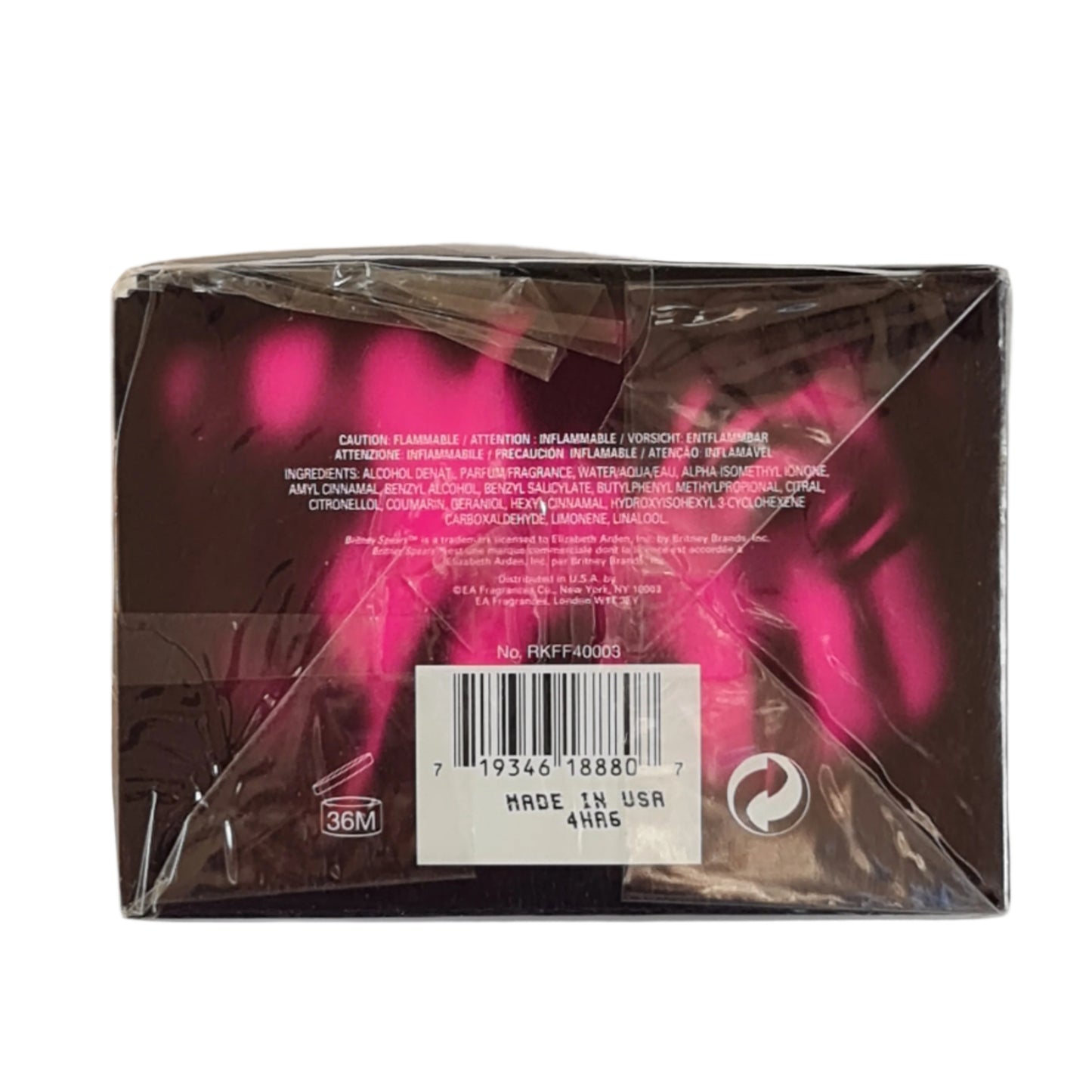 Photo showing tear on base of the cellophane.