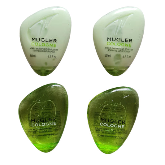 Photo of shower gel and shampooing conditioner.