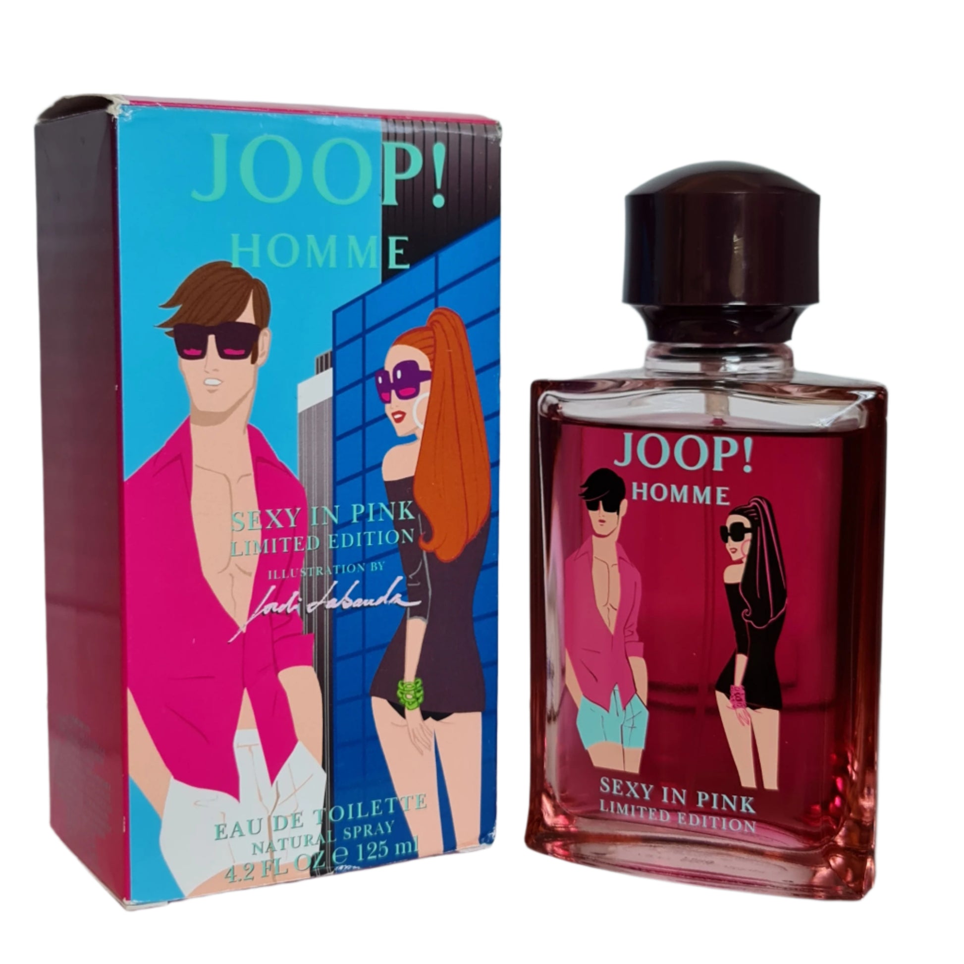 Perfume box and bottle at a angle photo.
