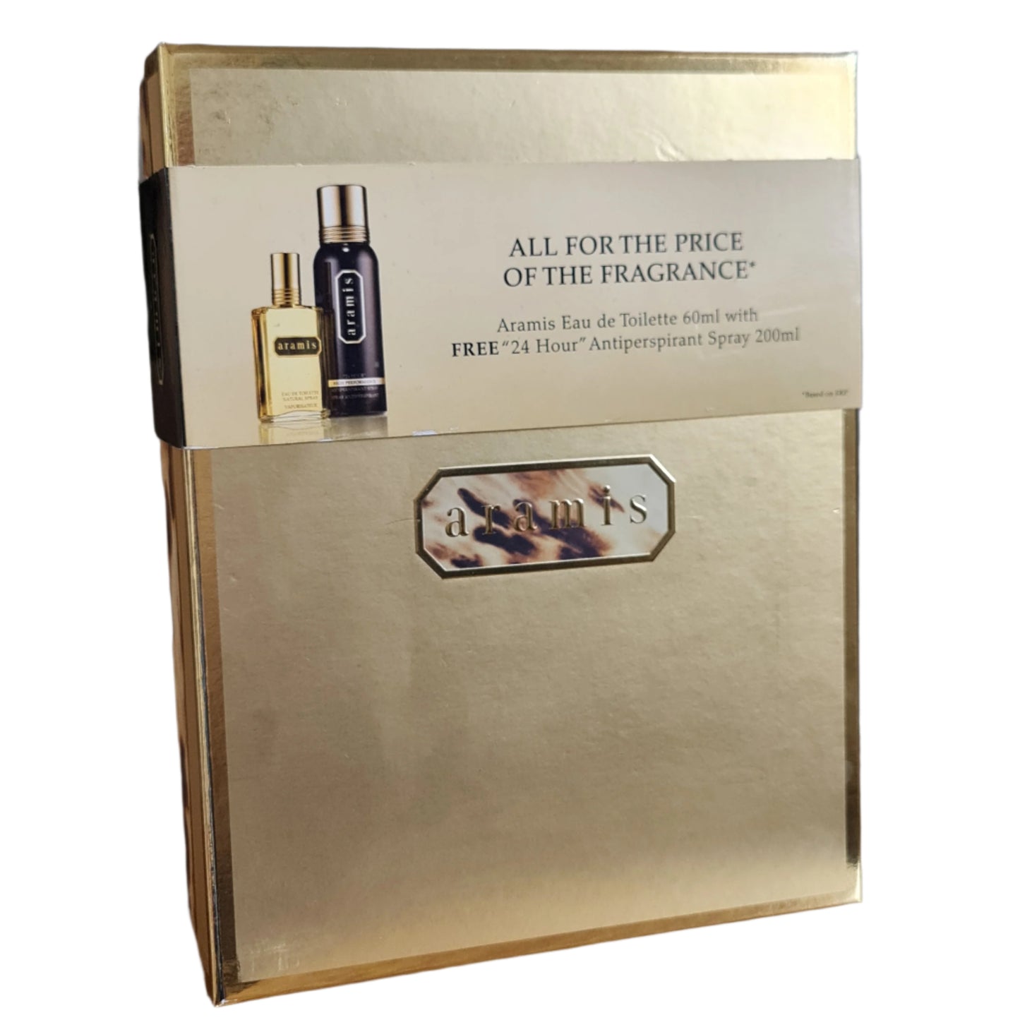 Gift box with banner going around it.