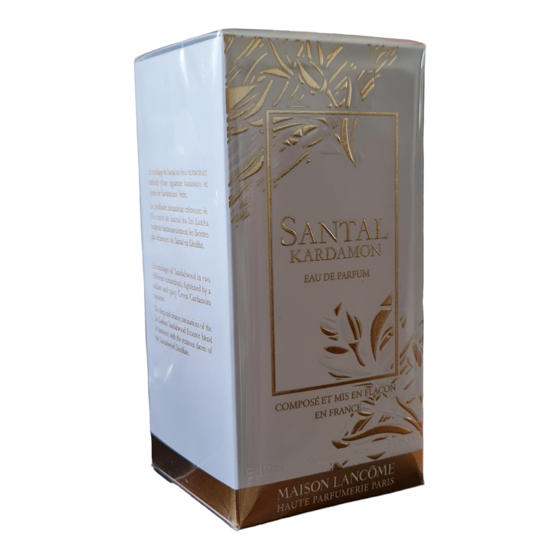 Maison Lancome Santal Kardamon Eau De Parfum 100ml. Front angled photo two, perfume, cologne, scent and fragrance.