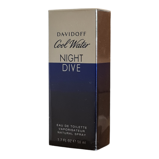 Davidoff Cool Water Night Dive Eau de Toilette 50ml. Front angled photo perfume and fragrance 