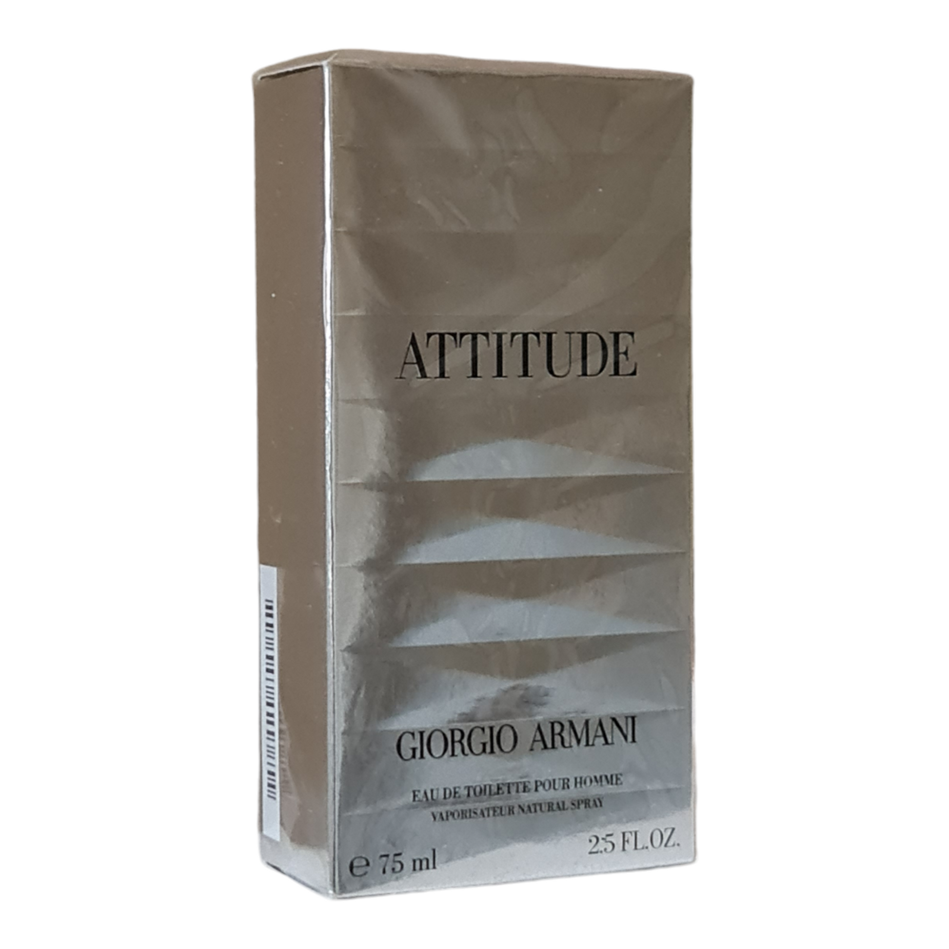 Giorgio Armani Attitude Eau de Toilette 75ml. Front angled photo.