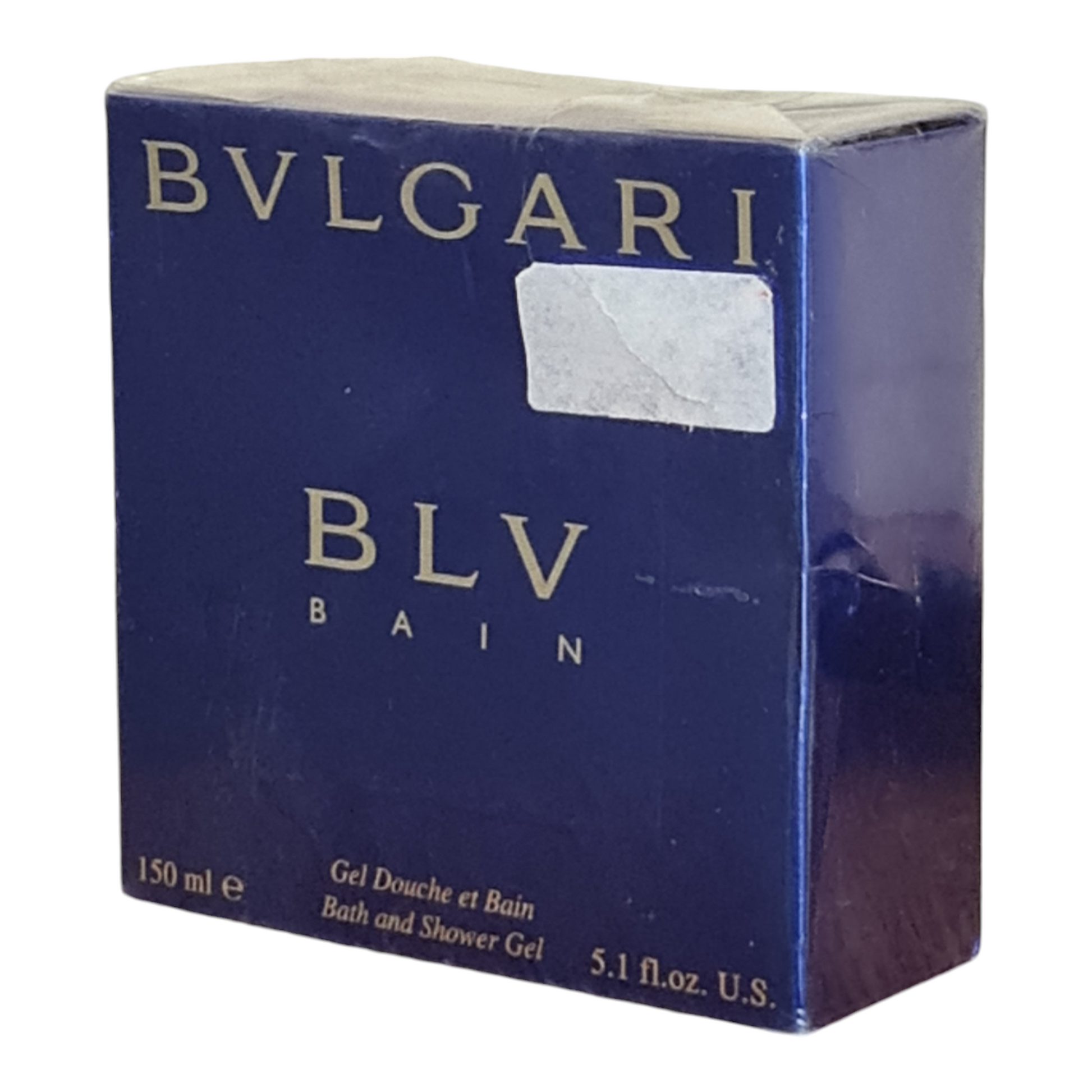 Bvlgari BLV Bain Bath and Shower Gel 150ml.. Front angled photo.