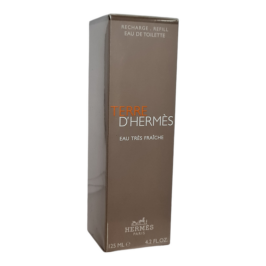 Hermes Terre D'Hermes Eau Tres Fraiche 125ml Recharge Refill. Front angled photo.