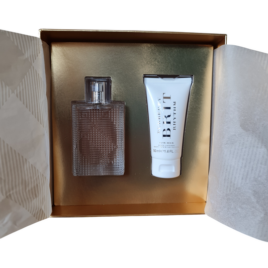 Burberry Brit Rhythm For Her Eau De Toilette 50ml Gift Set. See description