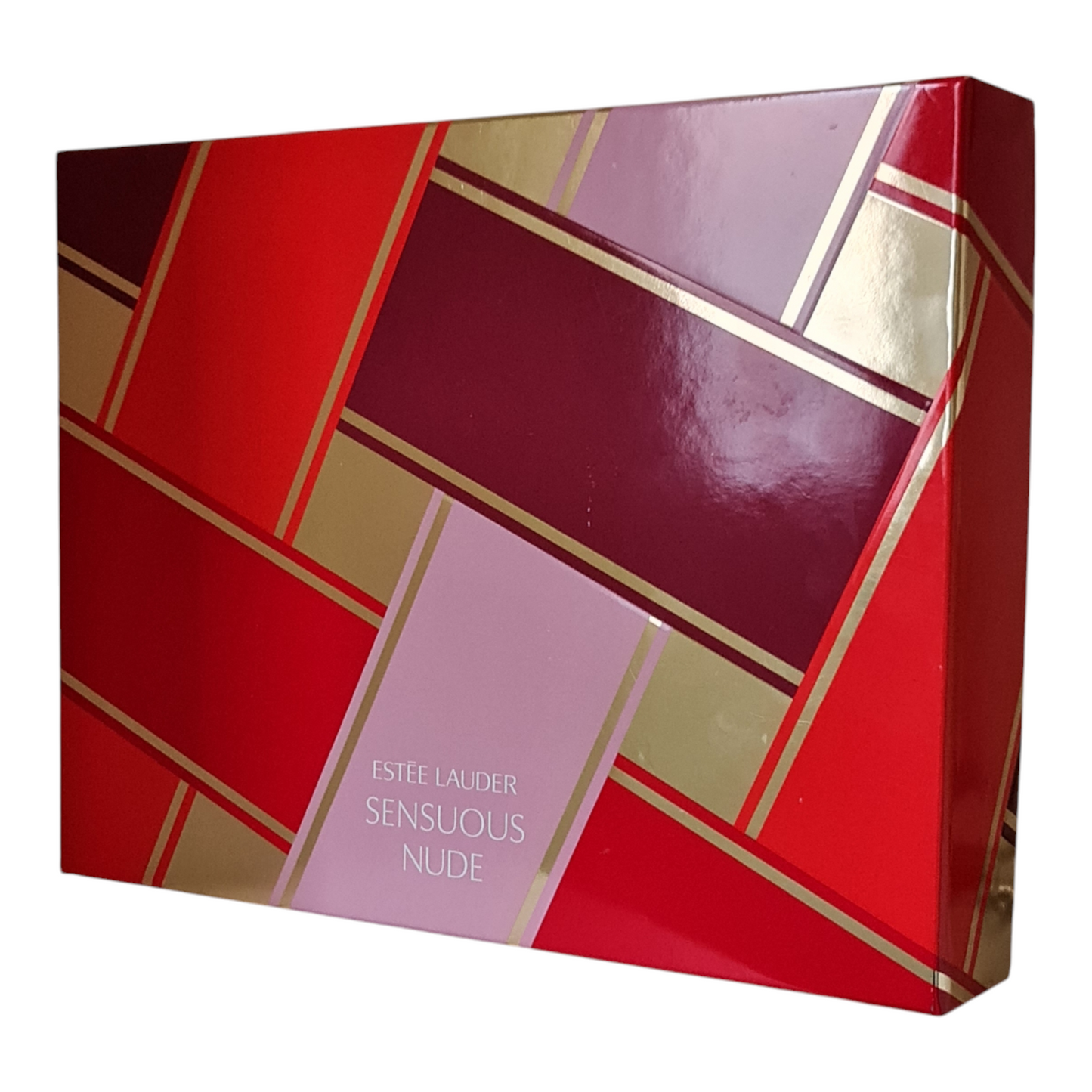 Photo of front cover of fragrance gift box.