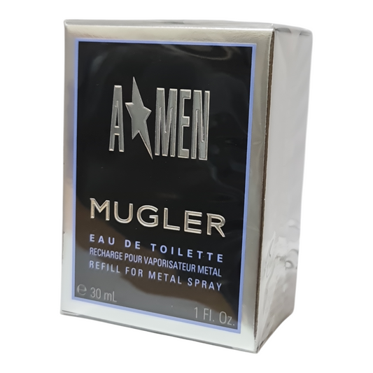 Mugler Amen Eau de Toilette Pour Homme 30ml. Refill for small metal facet. Metal facet not included.