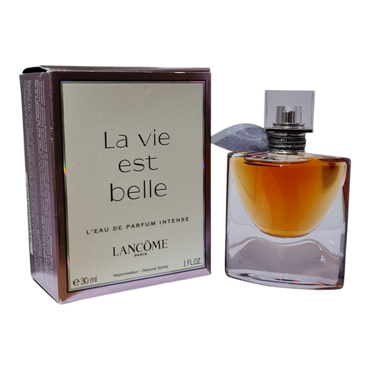 Lancome La Vie Est Belle L'Eau De Parfum Intense 30ml. Cologne bottle and box side by side.