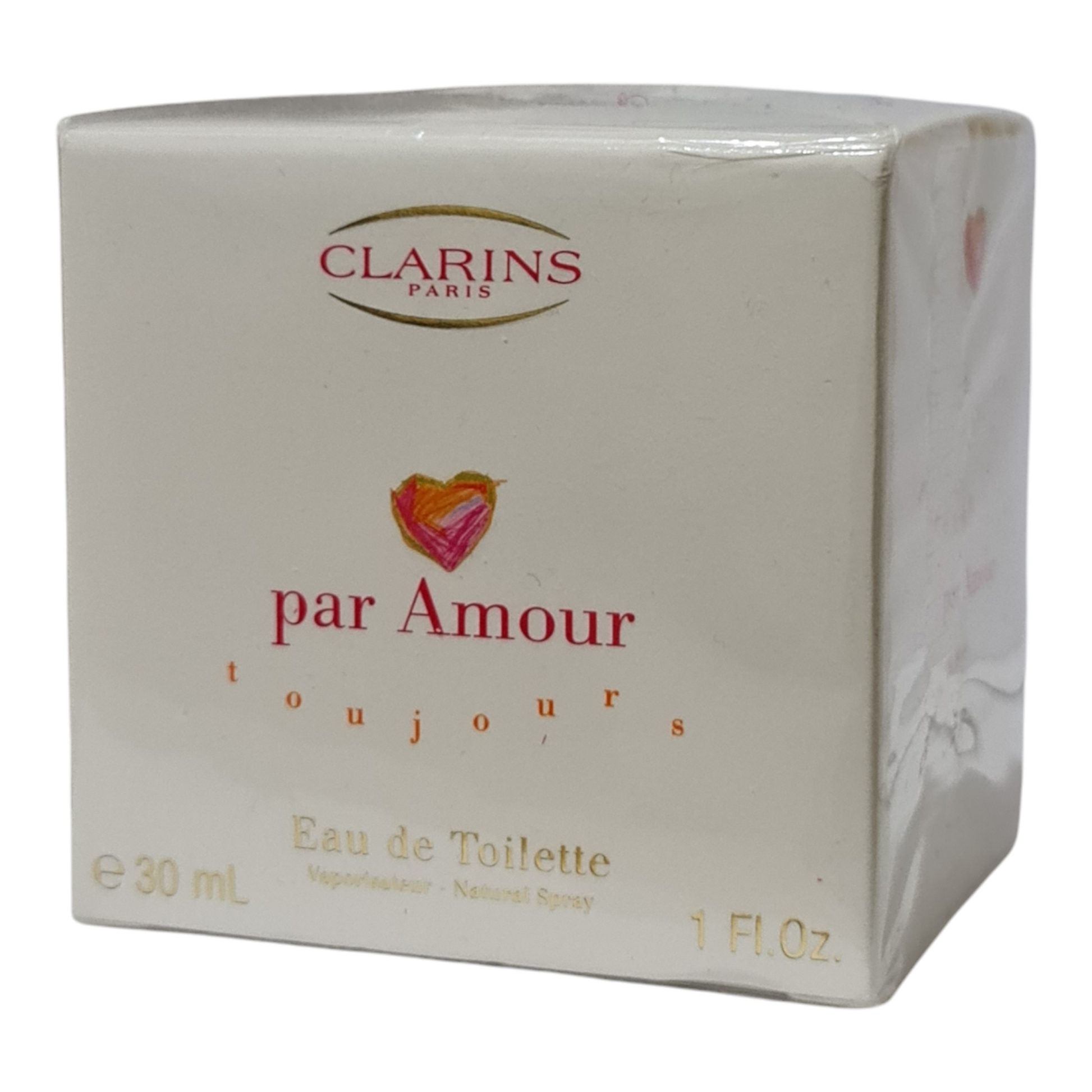 Clarins Paris Par Amour Toujours Eau de Toilette 30ml. Front photo of perfume box.