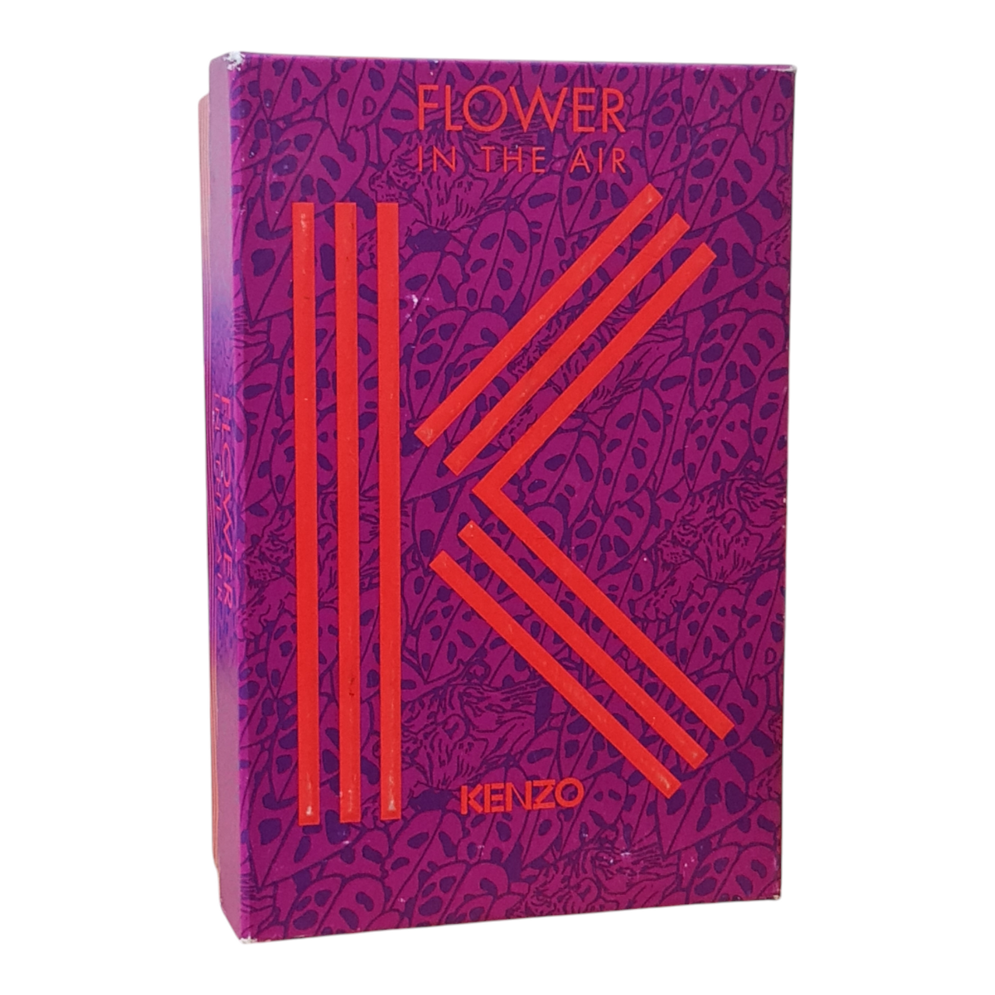 Kenzo Flower In the Air Eau de Parfum 30ml Gift Set. Imperfect Box. See description. Front cover of perfume gift box.