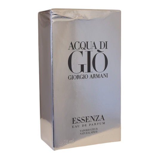 Giorgio Armani Acqua di Gio Essenza Eau de Parfum 75ml. Imperfect Box and Cellophane.