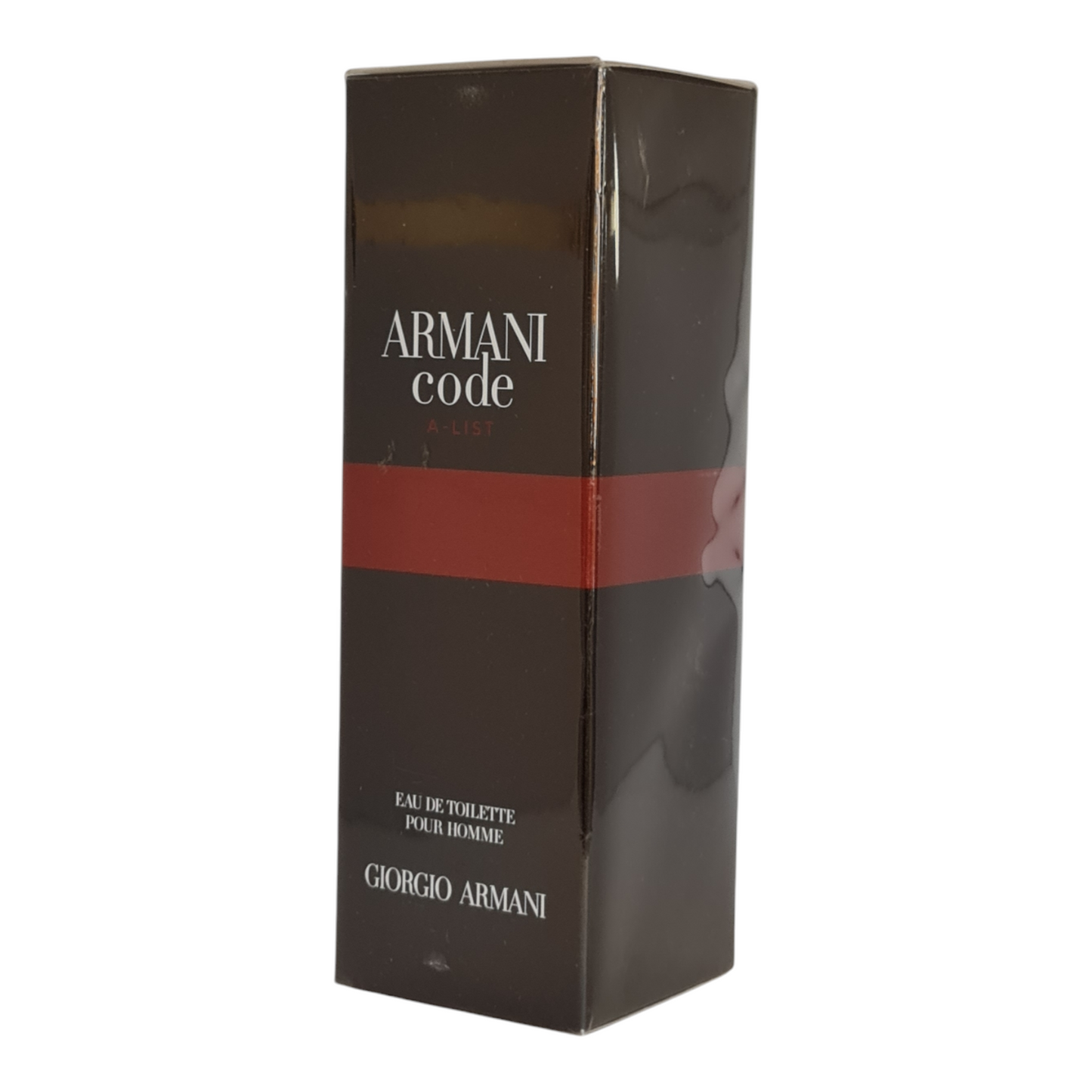 Giorgio Armani Code Sport A-List Eau de Toilette 75ml. Front angled photo of cologne box.