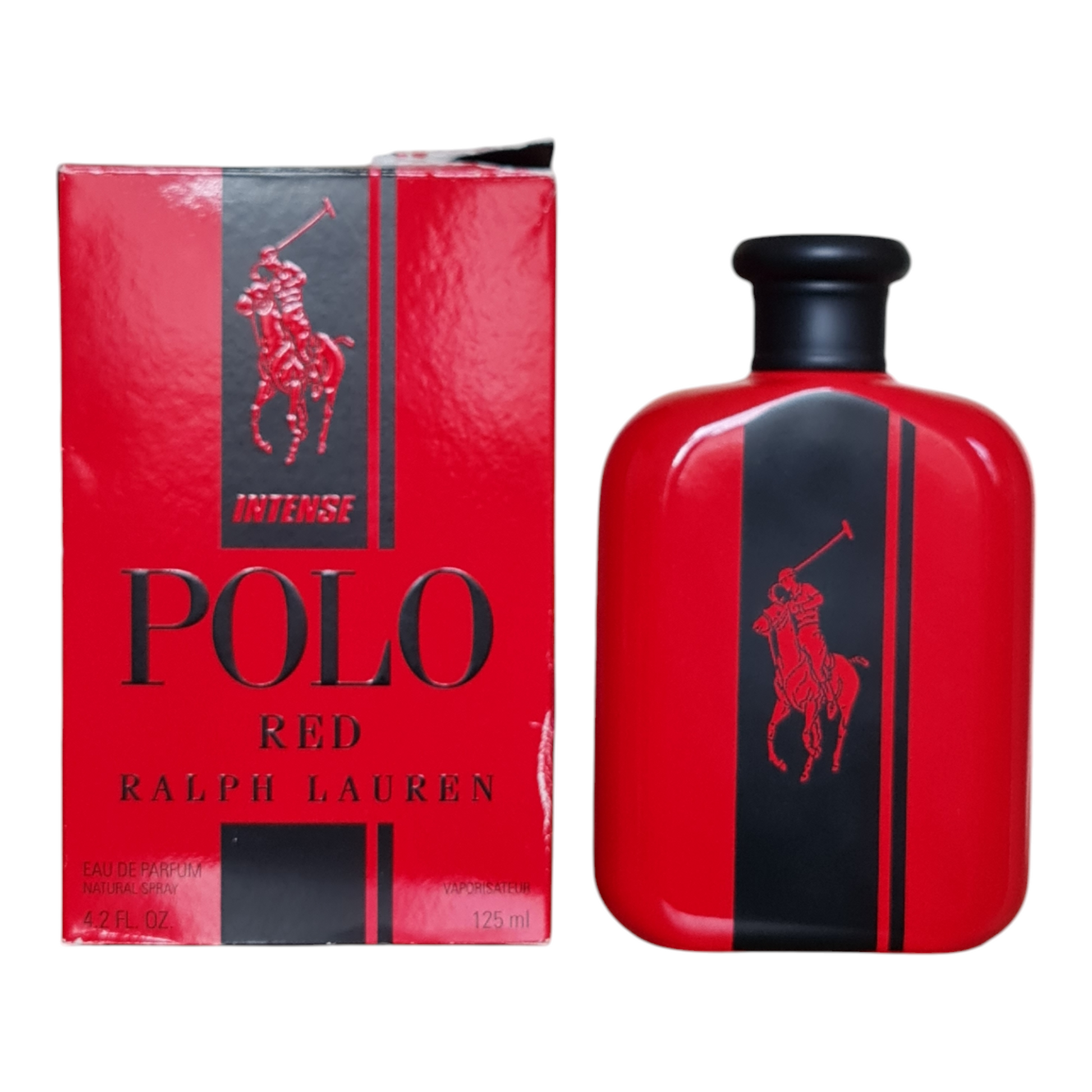 Ralph Lauren Polo Red Intense Eau De Parfum 125ml. Unsealed & Imperfect Box.