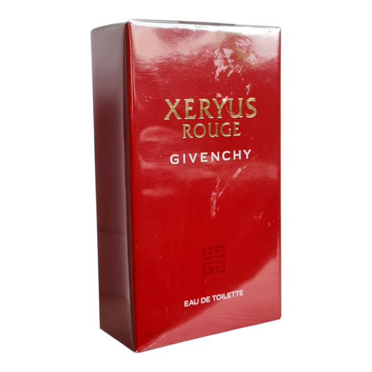 Givenchy Xeryus Rouge Eau De Toilette 100ml. Front angled photo of perfume box.