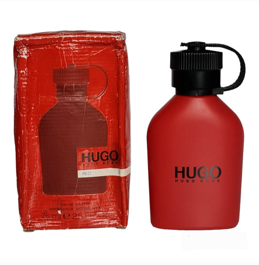 Hugo Boss Red Eau de Toilette 75ml. Perfume and fragrance. Front Image. 