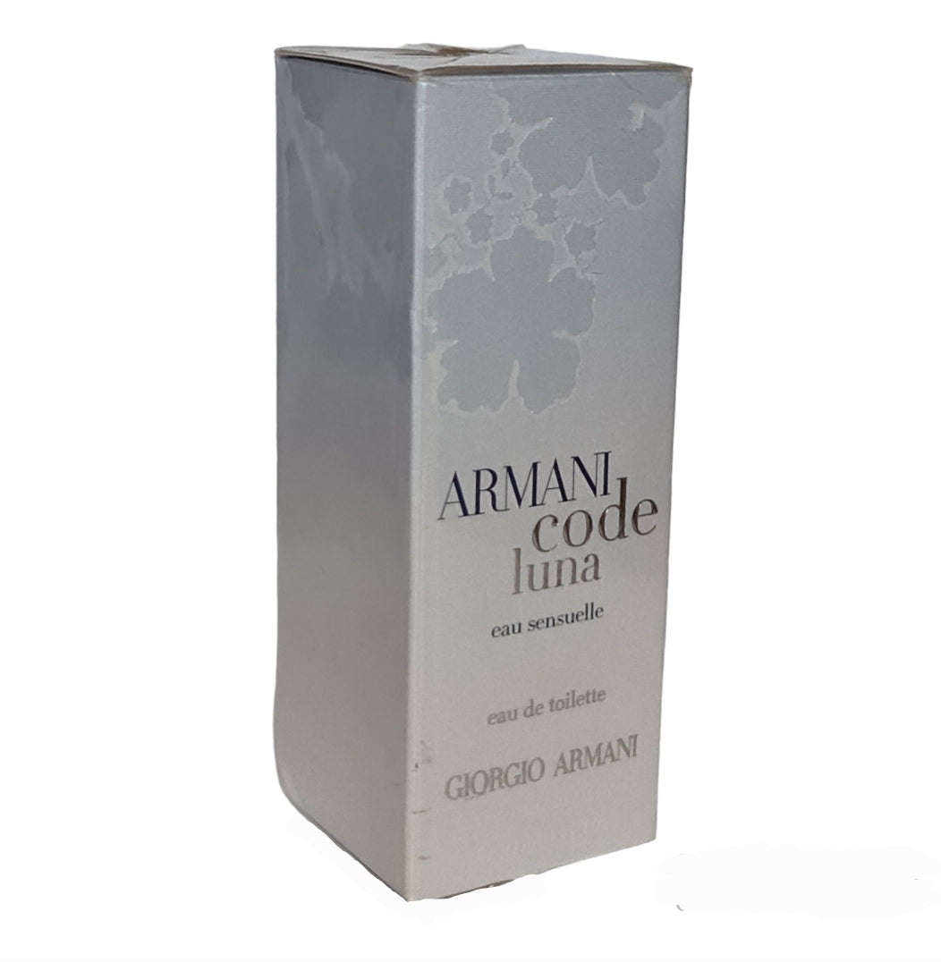 Giorgio Armani Code Luna Eau Sensuelle Eau de Toilette 30ml. Perfume and fragrance. Angled Image.