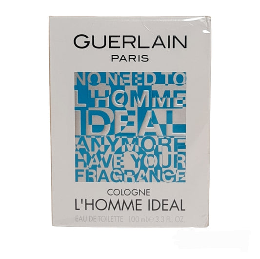 Guerlain L’Homme Ideal Cologne Eau de Toilette 100ml. Perfume and fragrance. Front Image.