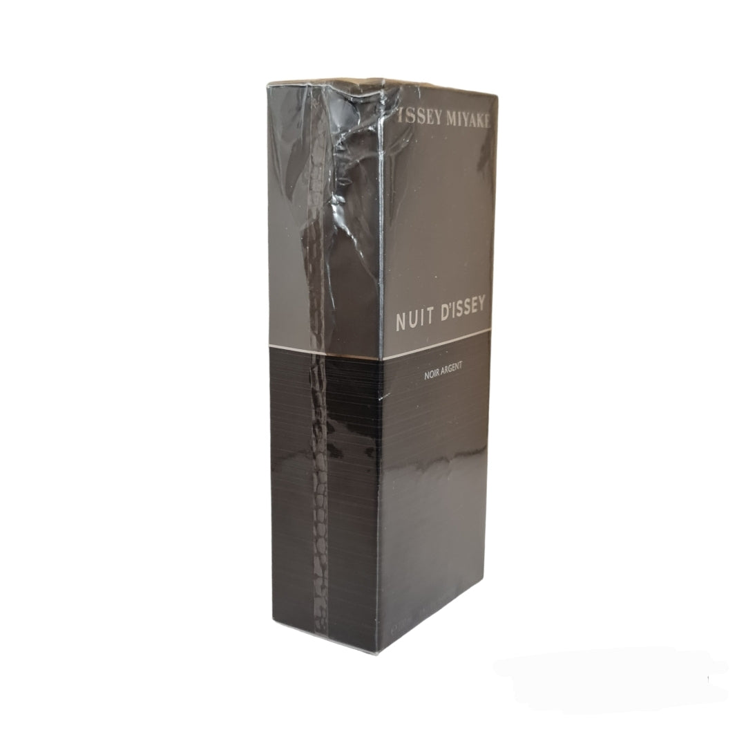 Issey Miyake Noir Argent Eau De Parfum 100ml.  Perfume and fragrance. Angled Image.