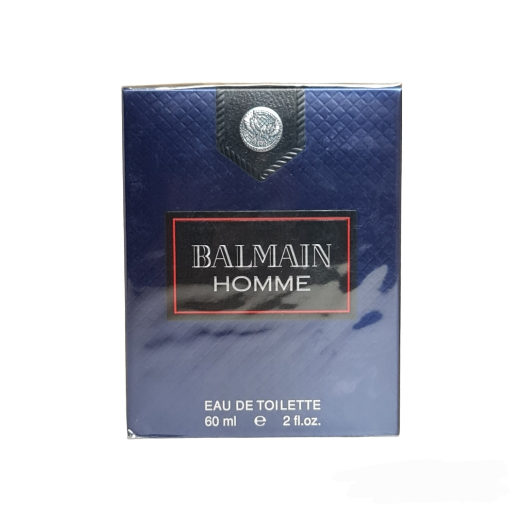 Balmain Homme Eau de Toilette 60ml. Perfume and fragrance. Front Image.