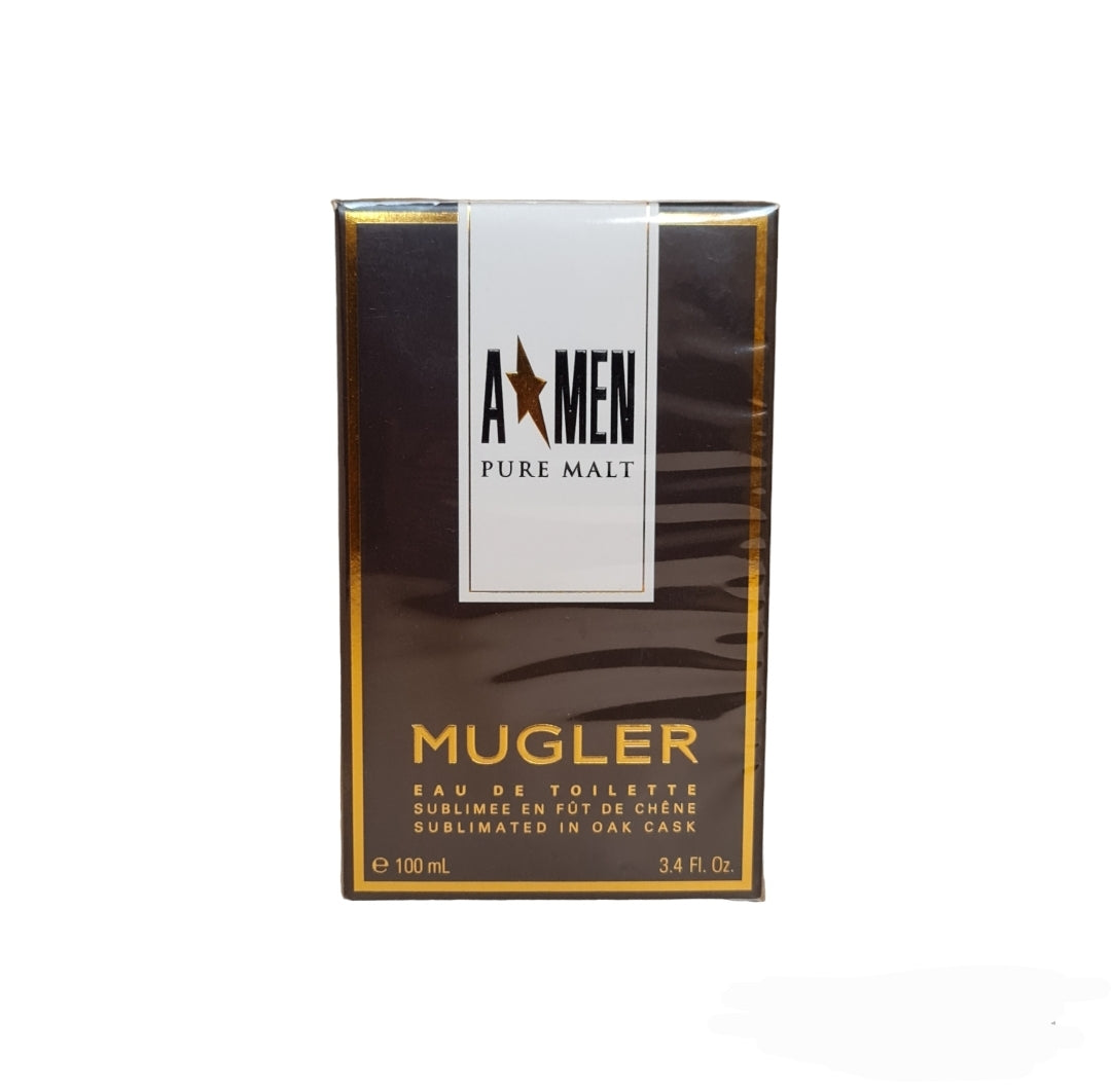 Mugler Pure Malt Eau de Toilette 100ml. Perfume and fragrance. Front Image.