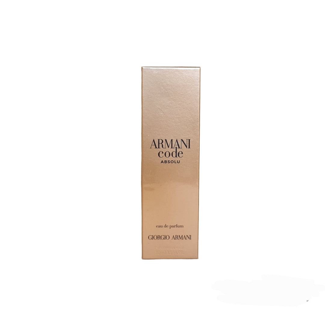 Giorgio Armani Code Absolu Eau de Parfum 50ml. Front Image.