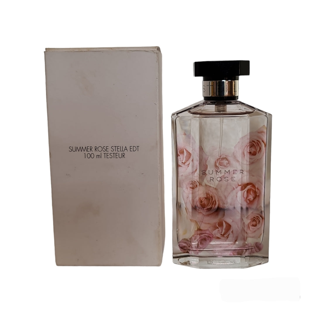 Stella McCartney Summer Rose Eau De Toilette 100ml.Front photo with box perfume, fragrance, cologne, scent