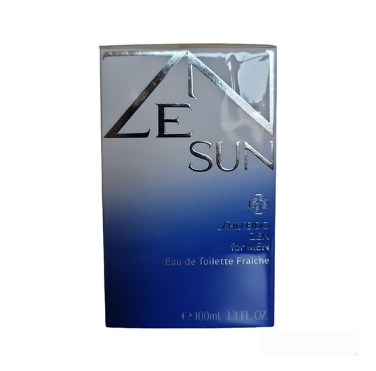 Shiseido Zen For Men Eau de Toilette Fraiche 100ml. Front photo, perfume, fragrance, cologne and scent.