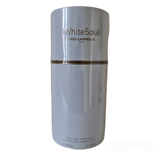 Ted Lapidus White Soul 100ml. Front photo, perfume, fragrance, cologne and scent.