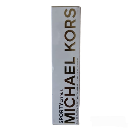 Michael Kors Sporty Citrus Eau de Parfum 100ml. Front photo, perfume, fragrance,scent and cologne.