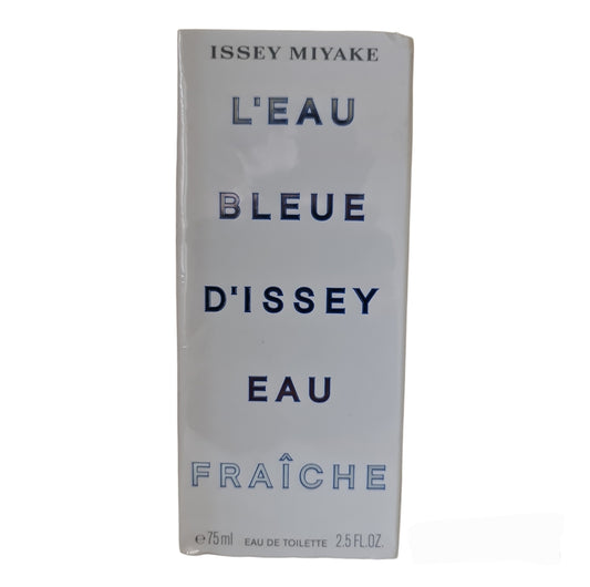 Issey Miyake L'Eau Bleue d'Issey Eau Fraiche 75ml. Front photo, scent, fragrance, perfume and cologne.