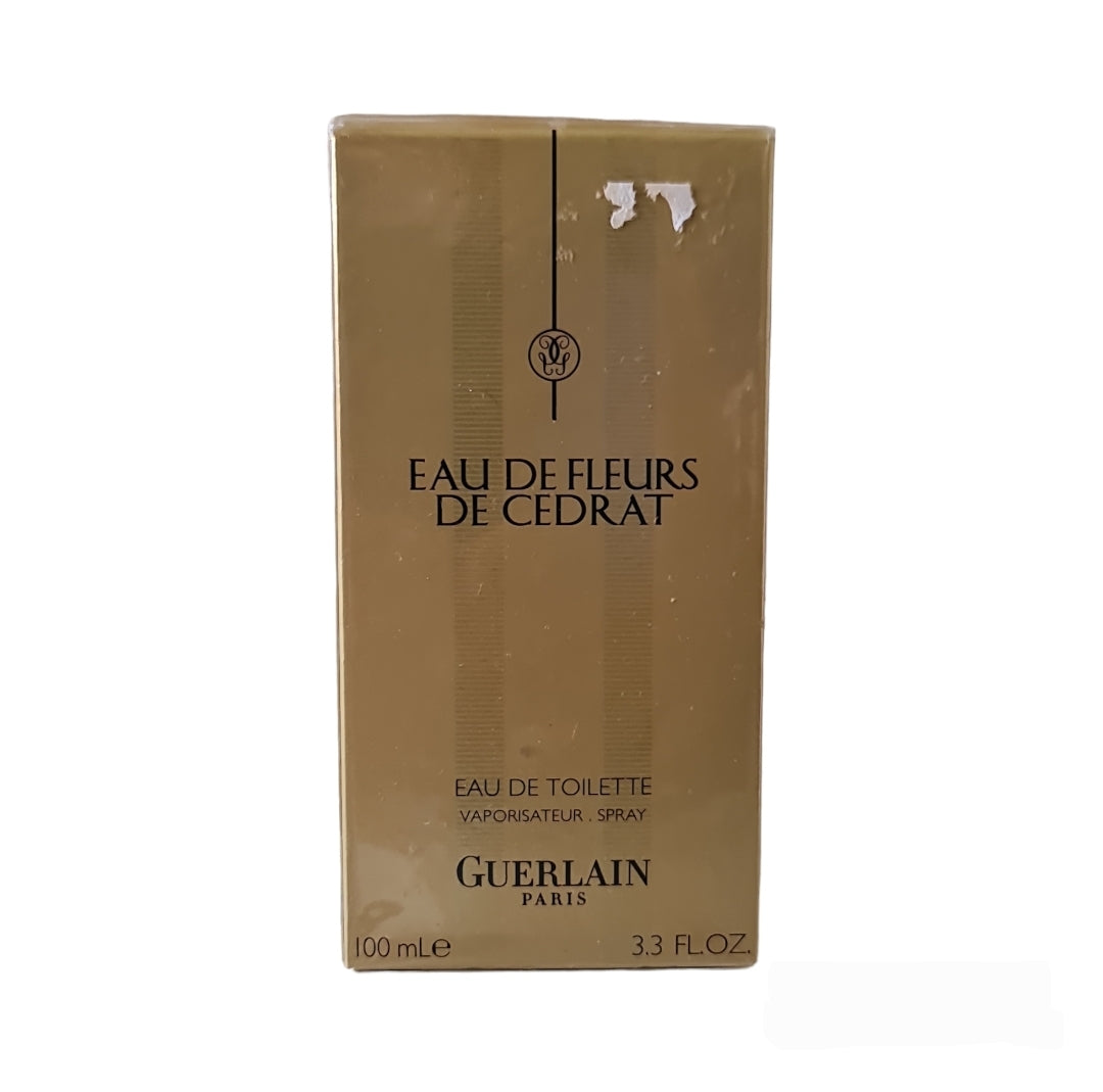 Guerlain Eau De Fleurs De Cedrat Eau de Toilette 100ml. Front photo of box, Perfume, scent, fragrance and cologne.